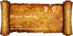 Migra Imelda névjegykártya
